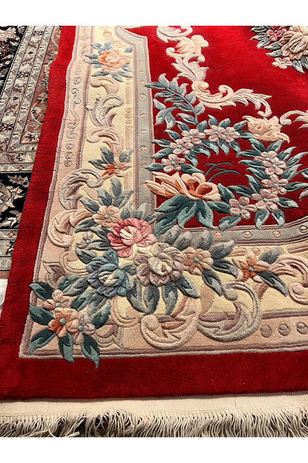 RD RAMAZAN DAG Hand Rug Art Hand-Woven Embossed Chinese Rug Red Color Size 320x245 - MALLTURK