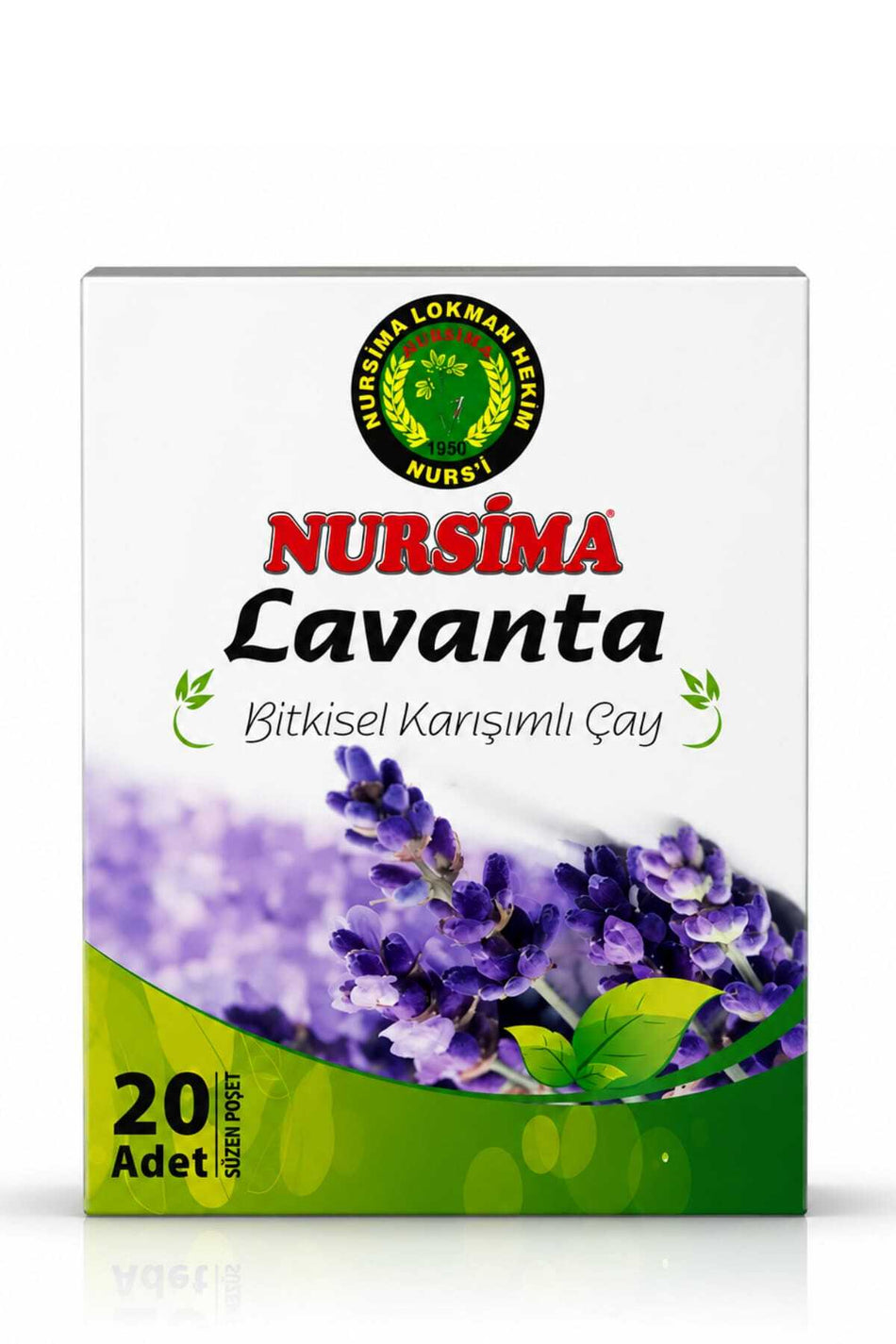 Nursima Lavender Herbal Blend Tea, 20 Filter Bags