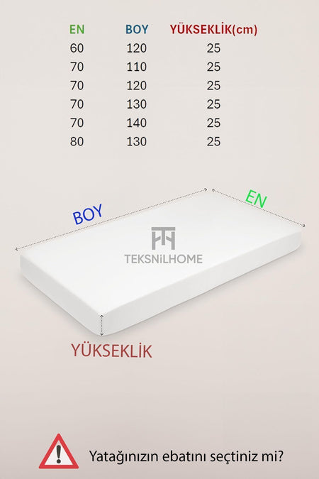 TeksNil Home Waterproof Cotton Fitted Baby & Kids Mattress Protector - MALLTURK