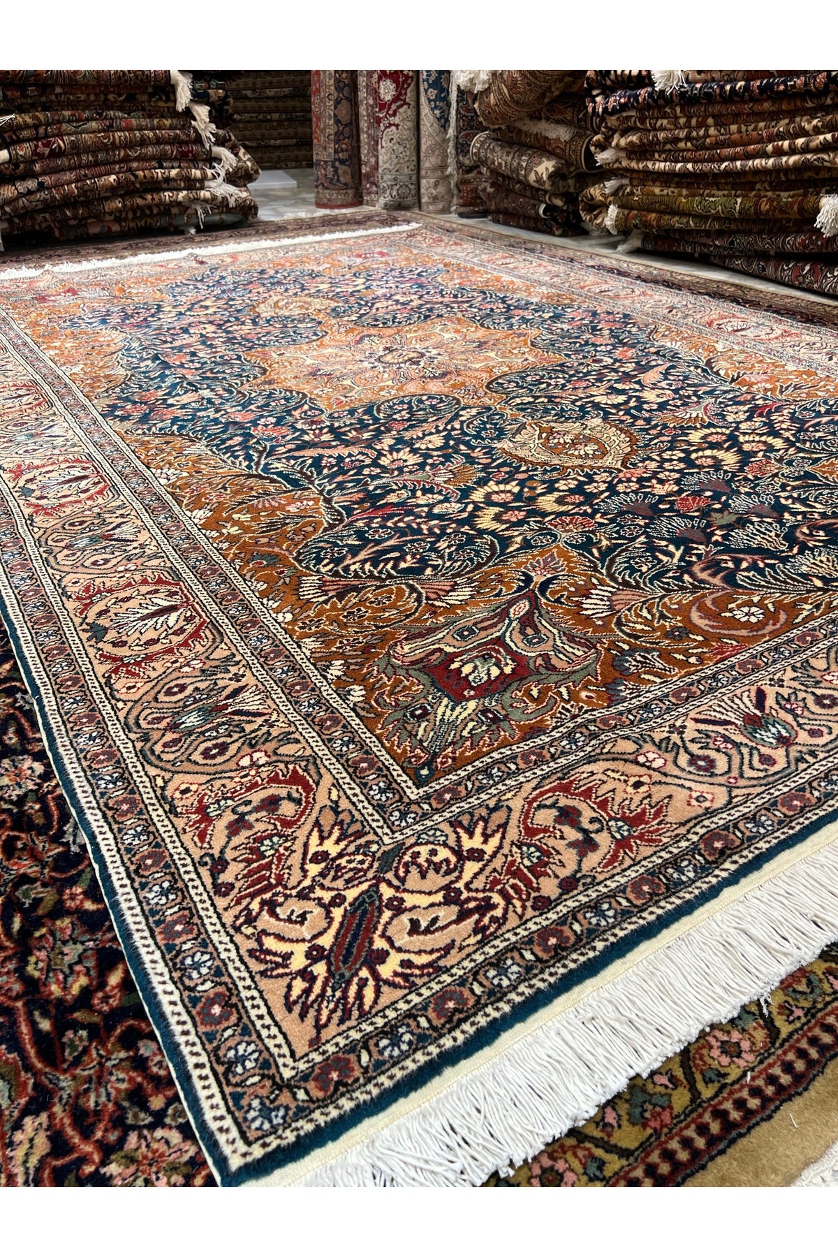 RD RAMAZAN DAG Hand Rug Art Hand-Woven Kayseri Hacilar Weave Premium Quality Collector Piece Size 300x200 - MALLTURK