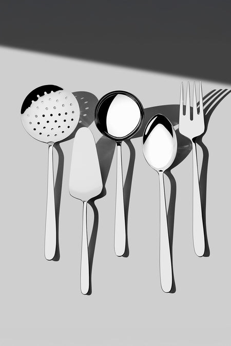 Nehir sultan Plain 12 Place Setting 89 Piece Boxed Flatware Set - MALLTURK