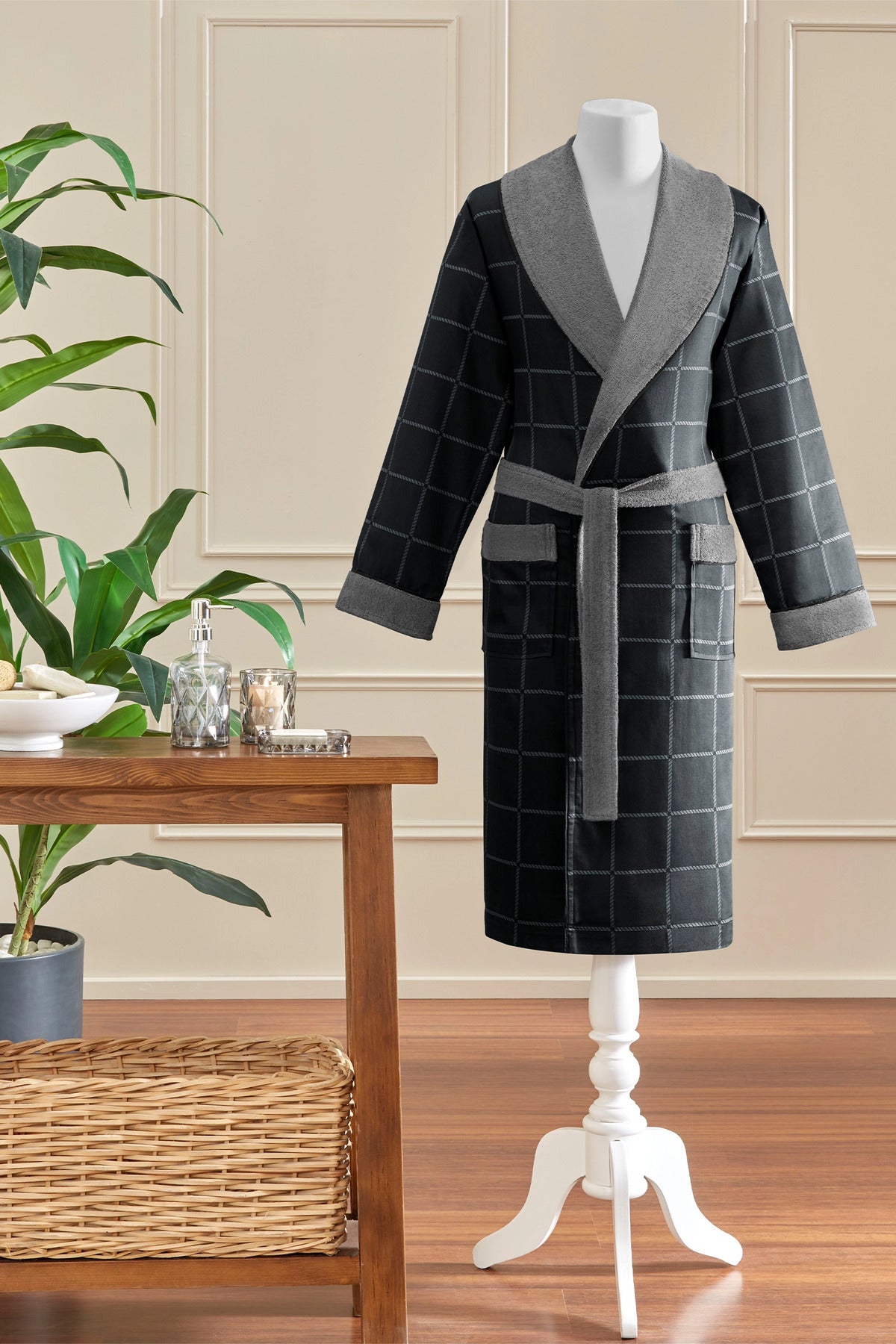 Ozdilek Nera Men Shawl Collar Bathrobe XL - MALLTURK