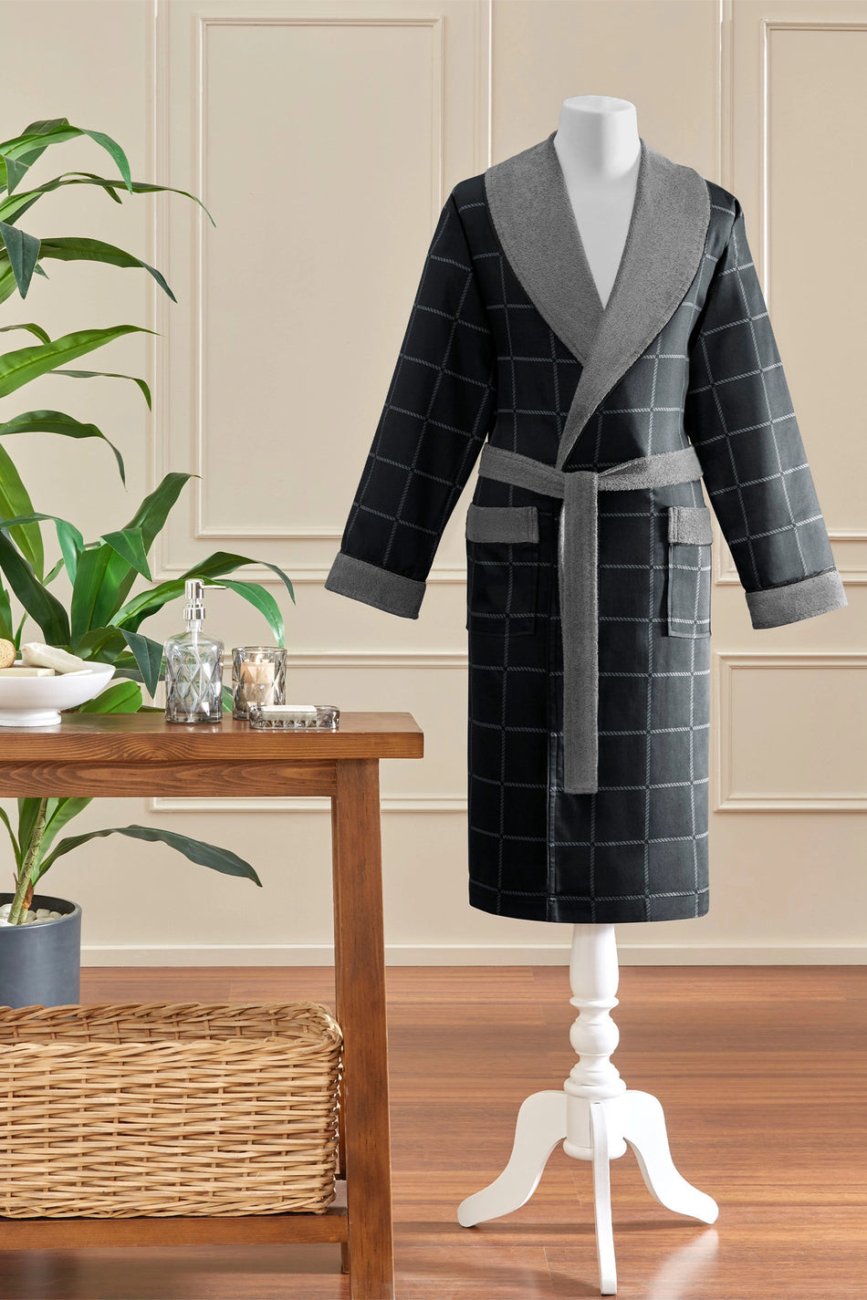 Ozdilek Nera Men Shawl Collar Bathrobe XL