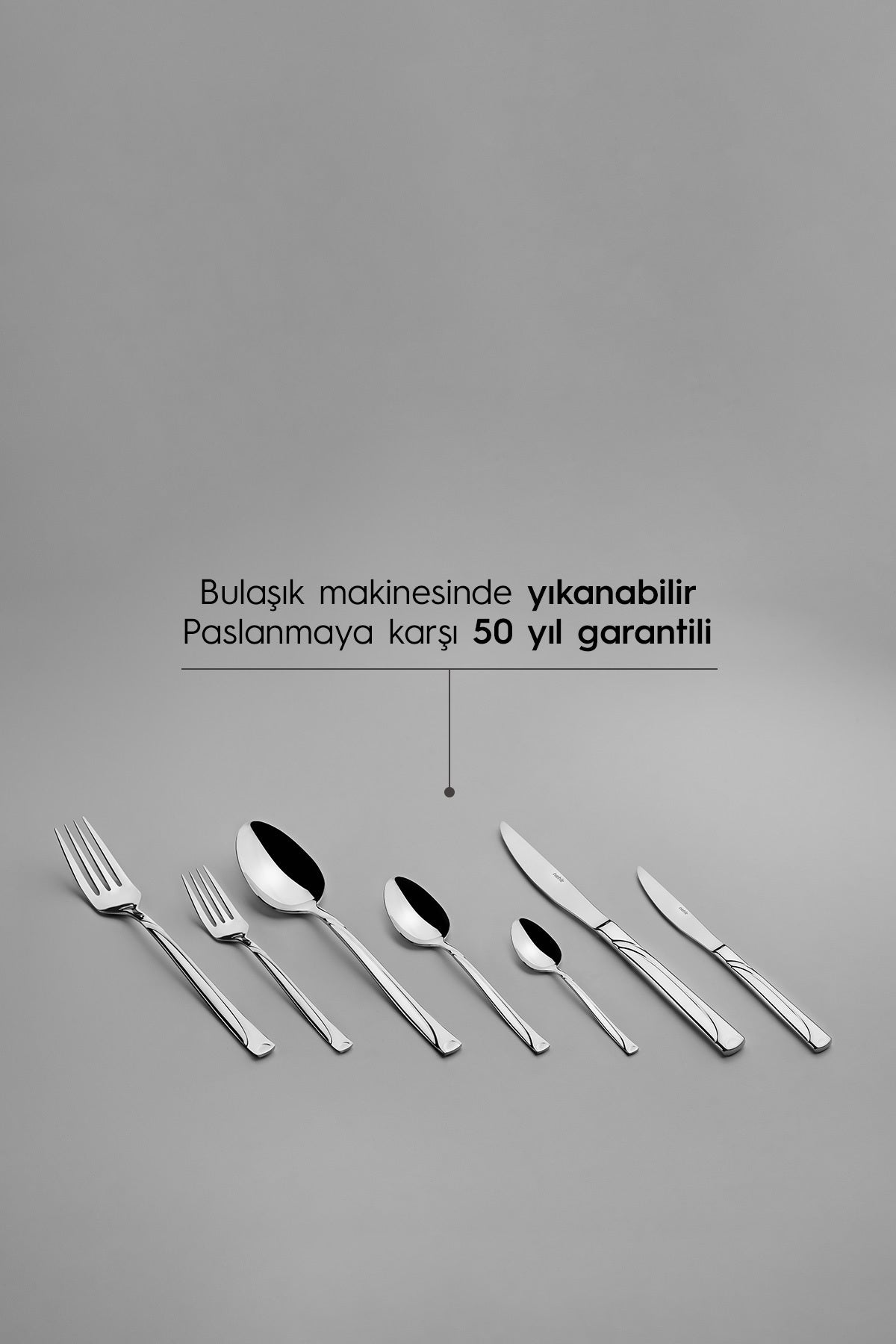 Nehir fiesta Plain 12 Place Setting 84 Piece deri Boxed Flatware Set - MALLTURK