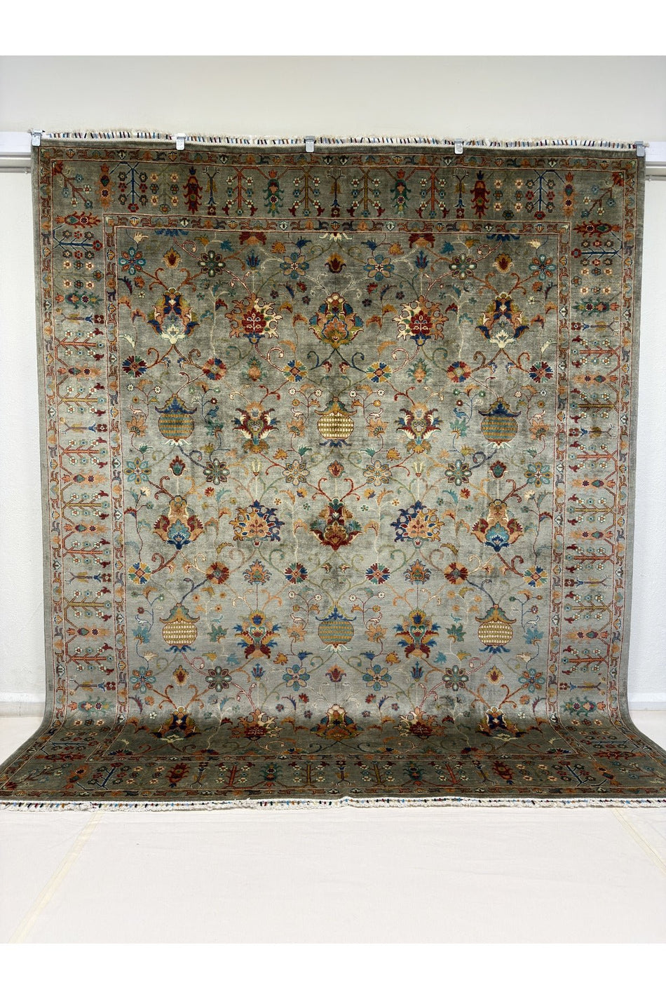 Afghan Handwoven Sultan Model Carpet, 100% Wool, Natural Dyes, Handcrafted Work Multicolored - MALLTURK