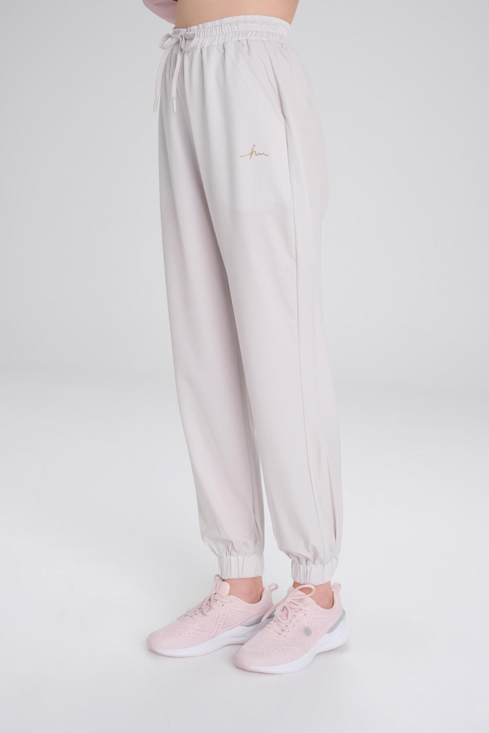 Hasema Active Elasticated Hem Ecru Jogger Sports Pants Sweatpants ACT-1