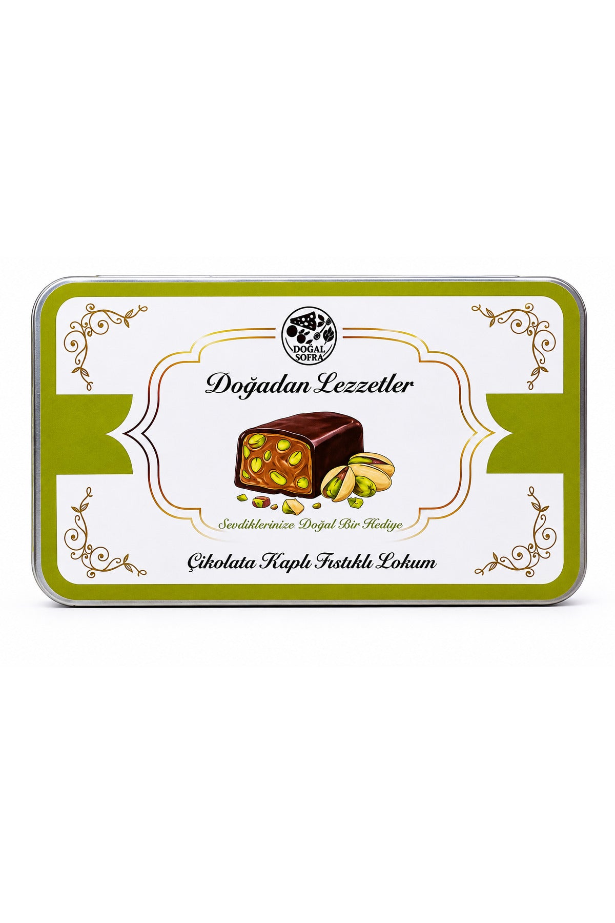 DOGAL sofra Chocolate Coated Pistachio Turkish Delight 110gr - MALLTURK