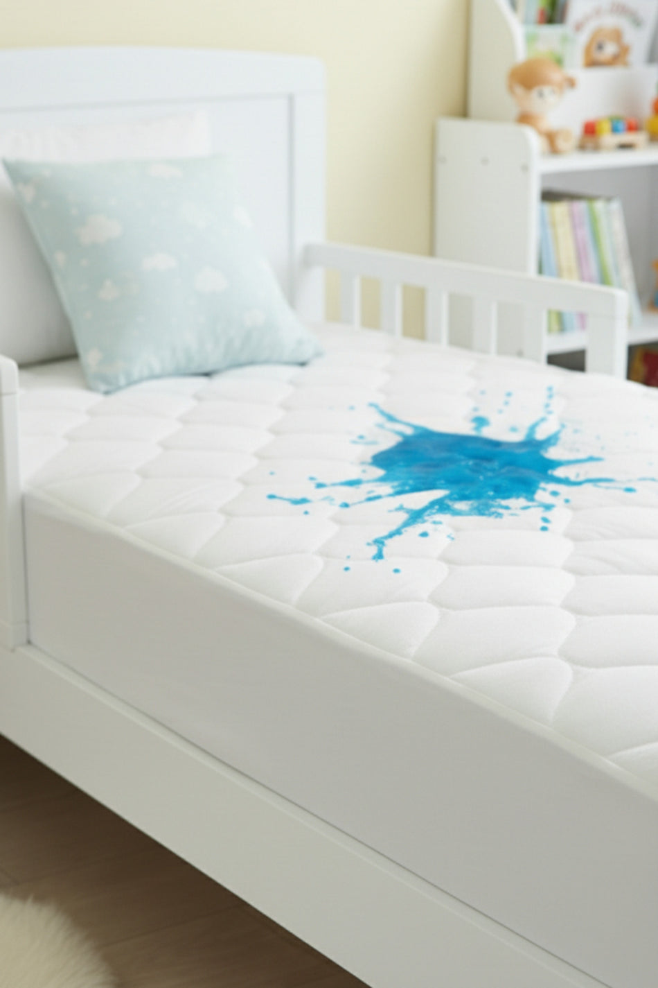 Senpai Waterproof Cotton Quilted Baby & Kids Mattress Protector - MALLTURK