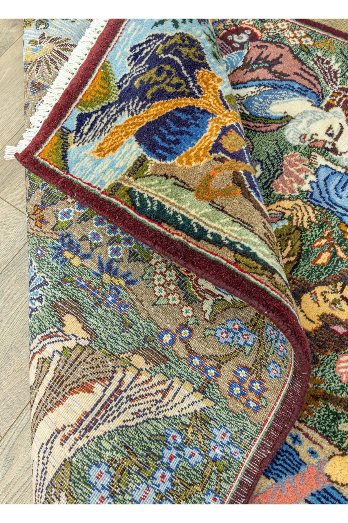 Soho Antiq Hezaren Figurlu Hand-Woven Rug 122x200 cm - MALLTURK