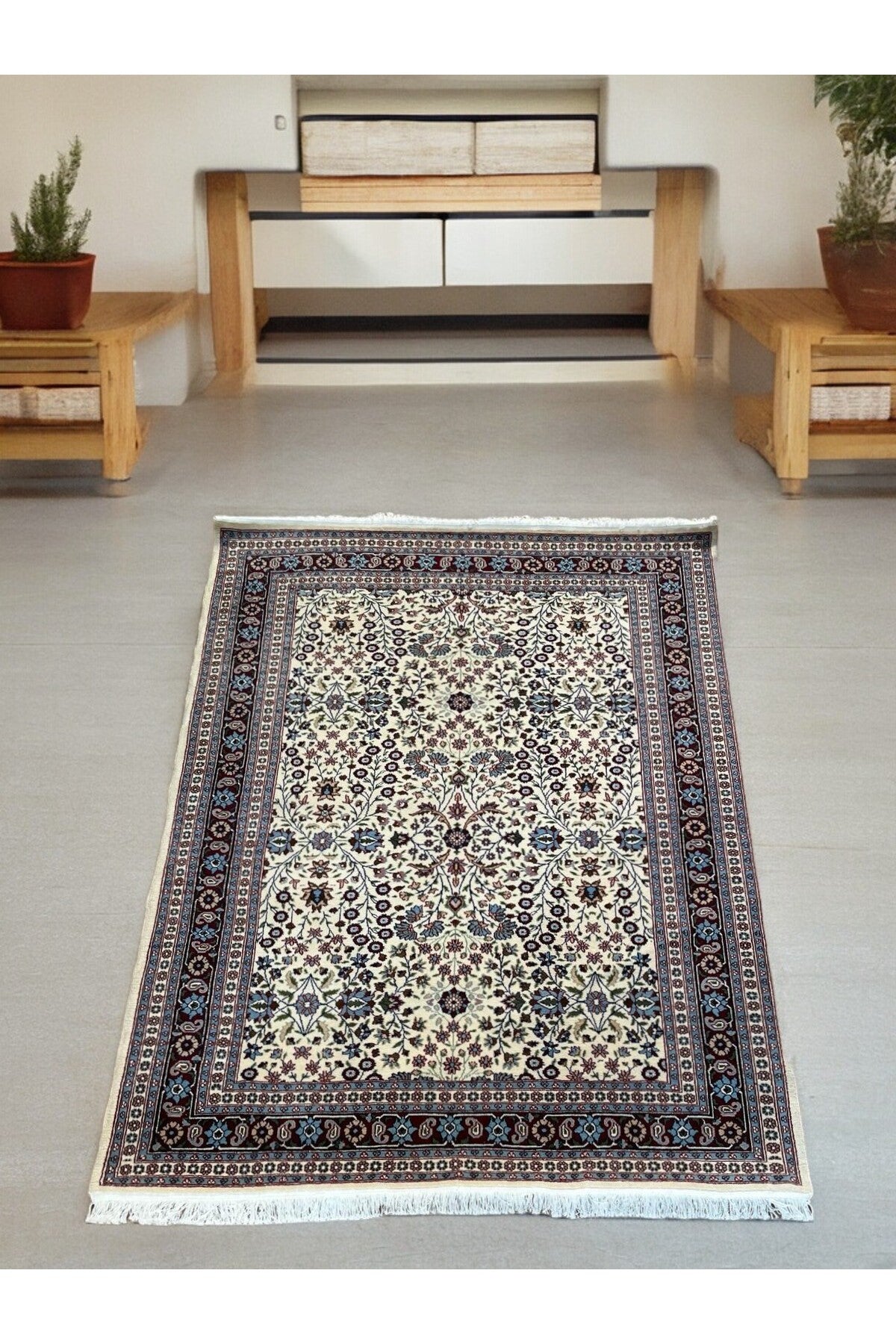 SIRVAN Rug Hand-Woven Hereke Rug - 150 X 295 - MALLTURK