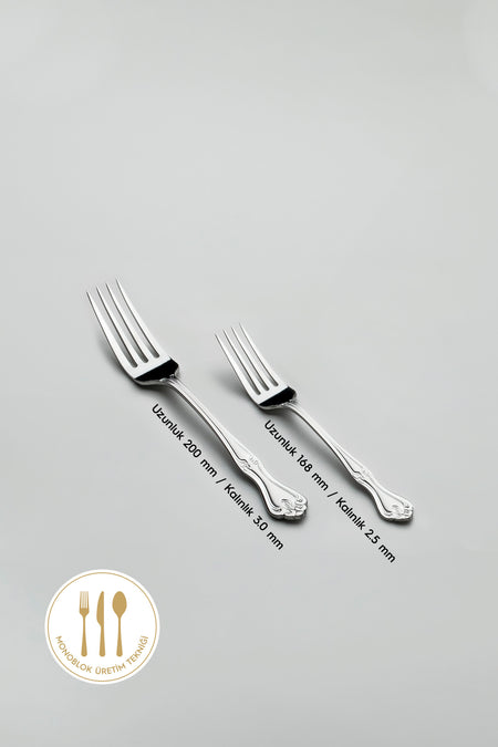 Nehir lalezar Plain 12 Place Setting 84 Piece deri Boxed Flatware Set - MALLTURK