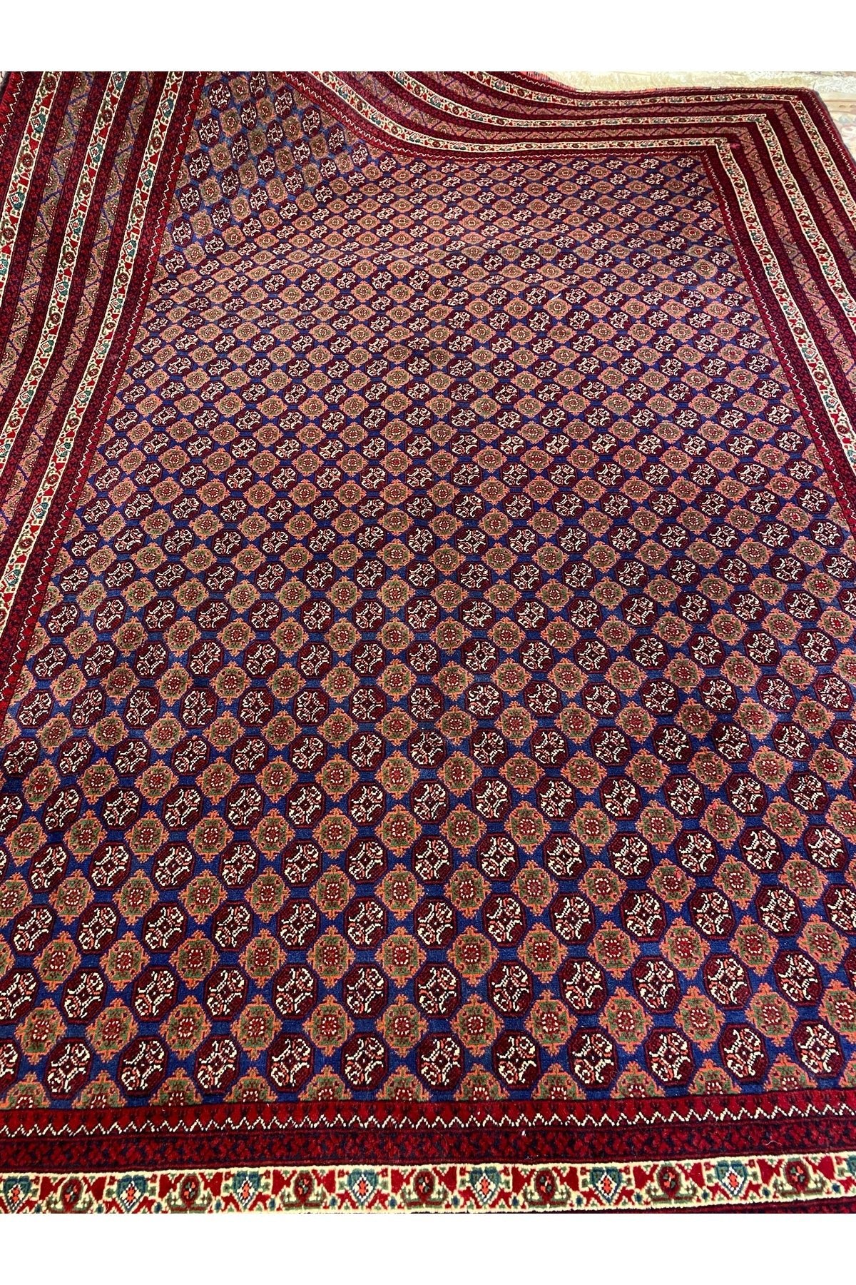 RD RAMAZAN DAG Hand Rug Art Hand-Woven Afgan Hoca Roshnai Rug Premium Quality Cotton Base Wool Weave Olup Natural Dye 3x2 - MALLTURK
