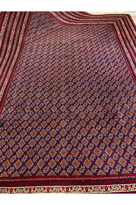 RD RAMAZAN DAG Hand Rug Art Hand-Woven Afgan Hoca Roshnai Rug Premium Quality Cotton Base Wool Weave Olup Natural Dye 3x2 - MALLTURK