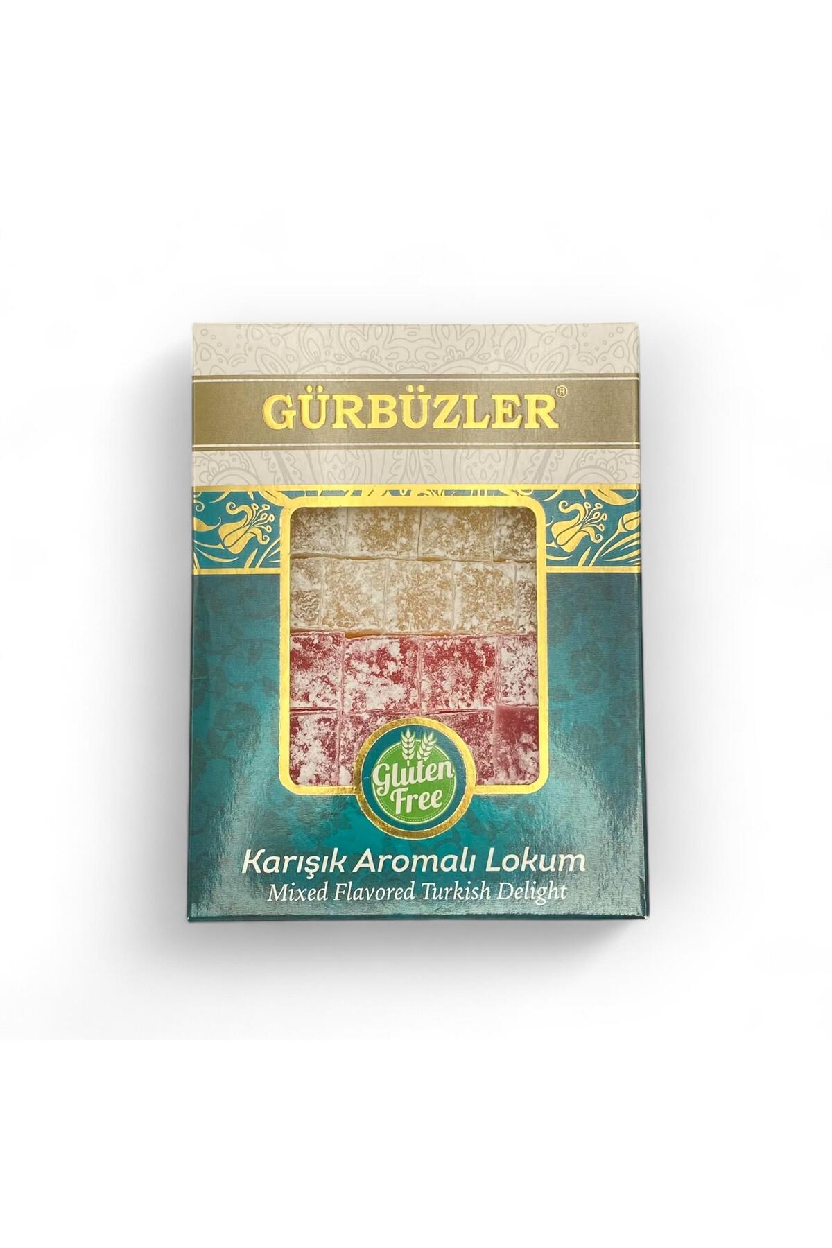 GURBUZLER KURUYEMIS gurbuzler Gluten Free Assorted Flavored Turkish Delight 500g - MALLTURK