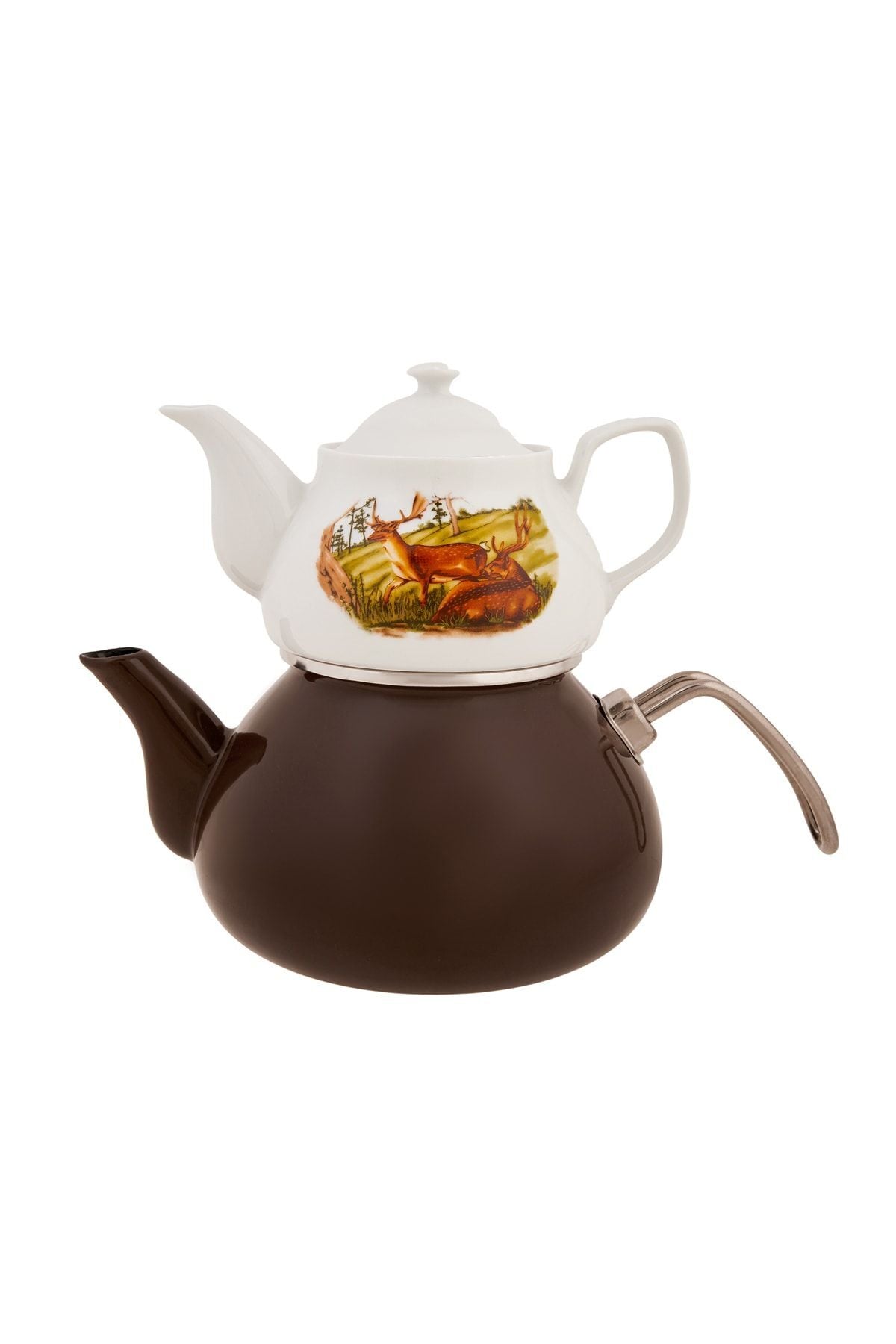 Karaca Legend Midi Grove Porcelain Teapot and infuser Set - MALLTURK