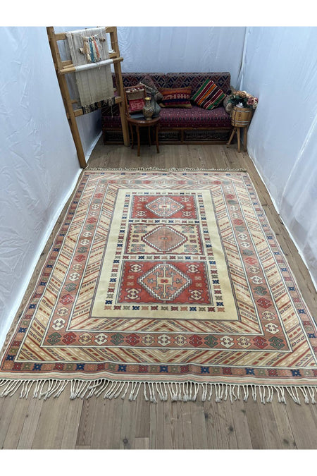 SIRVAN Rug Hand-Woven ANTIK YORUK Rug - 207x270 - MALLTURK