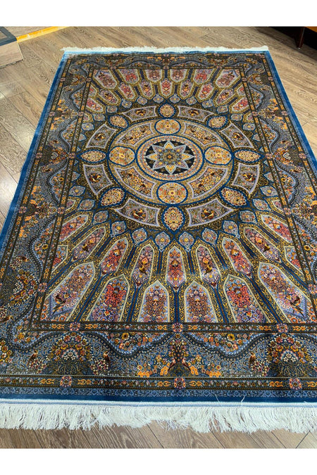 Rustikev Iranian Silk Rug - MALLTURK