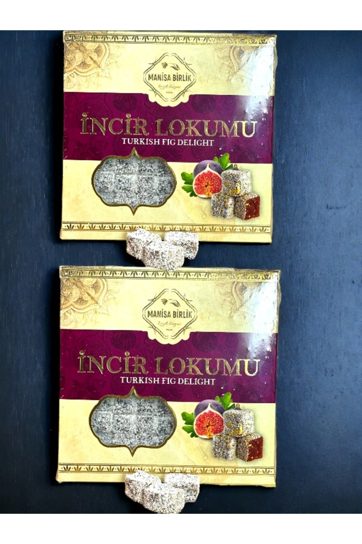 MANISA birlik Fig Turkish Delight 300 g 2 li set - MALLTURK