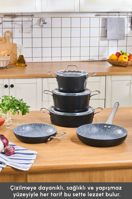 Karaca Biogranit Monet 8 Piece Cookware Set