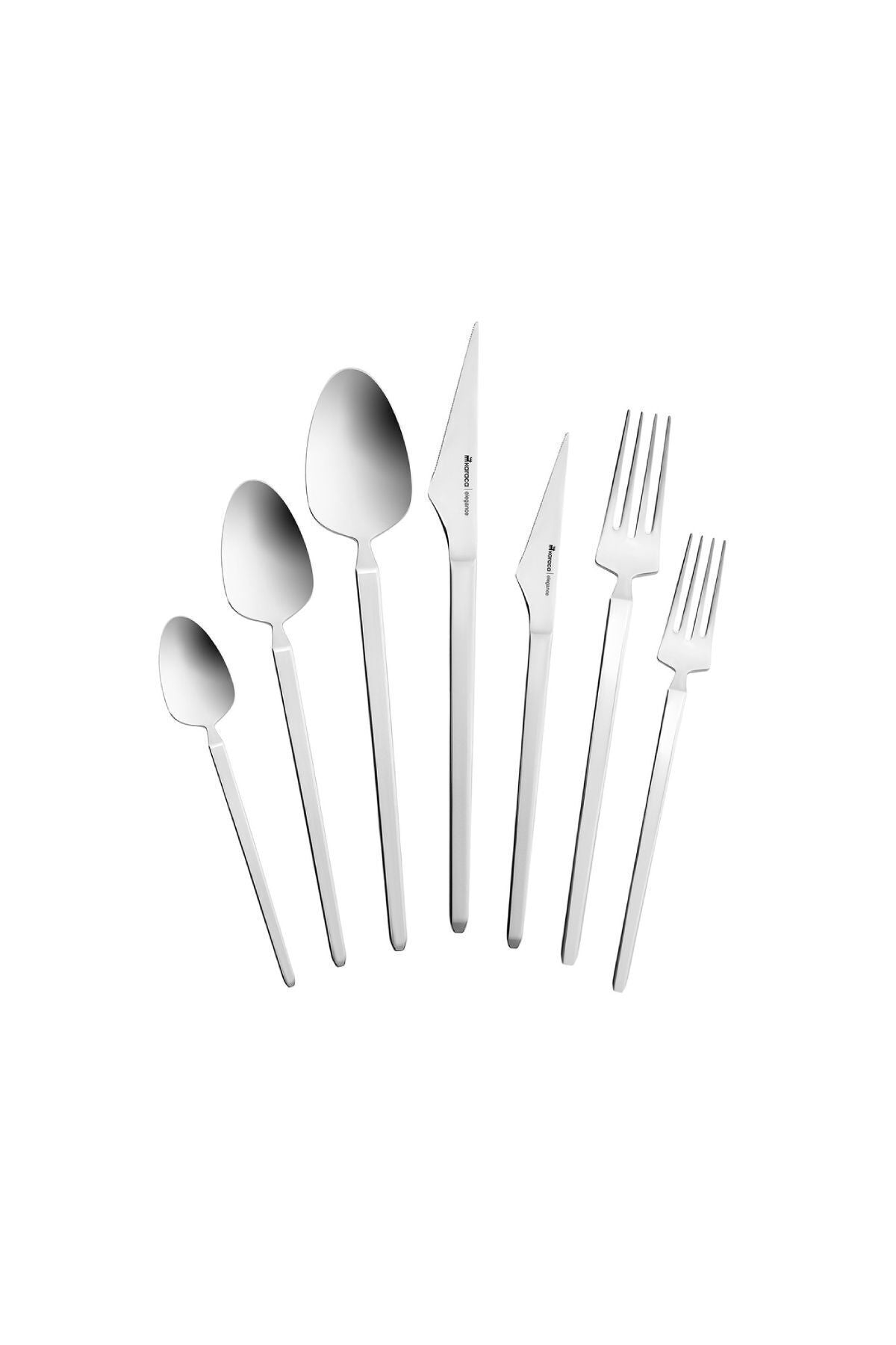 Karaca new glacial 84 Piece 12 Place Setting Flatware Set v2 - MALLTURK