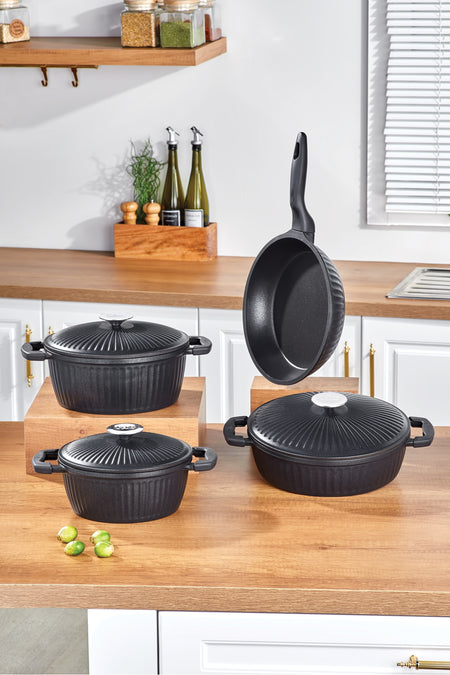 Tac Valeriya Cast 7 Piece Cast Kapak Cookware Set - MALLTURK