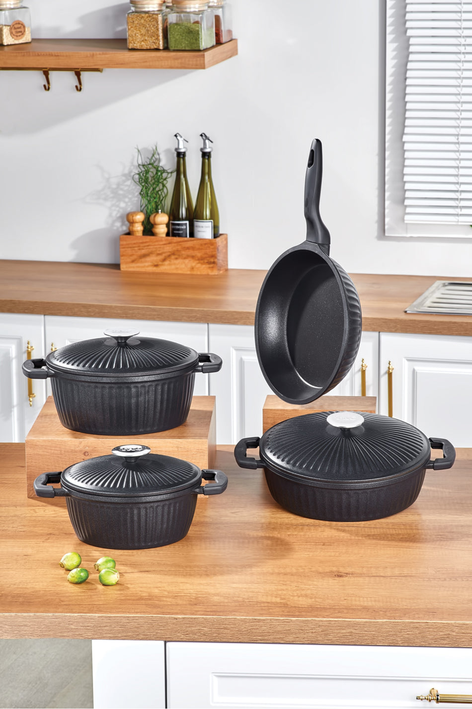 Tac Valeriya Cast 7 Piece Cast Kapak Cookware Set - MALLTURK