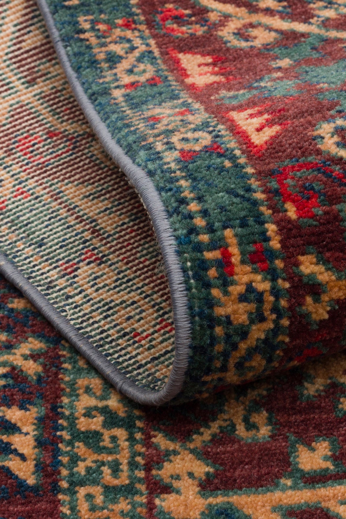 Nesem Rug Boutique EKOHALI Kadim KDM 09 Red Vintage Anatolian Motifs Featuring New Zellanda Wool with Produced Handcrafted - MALLTURK