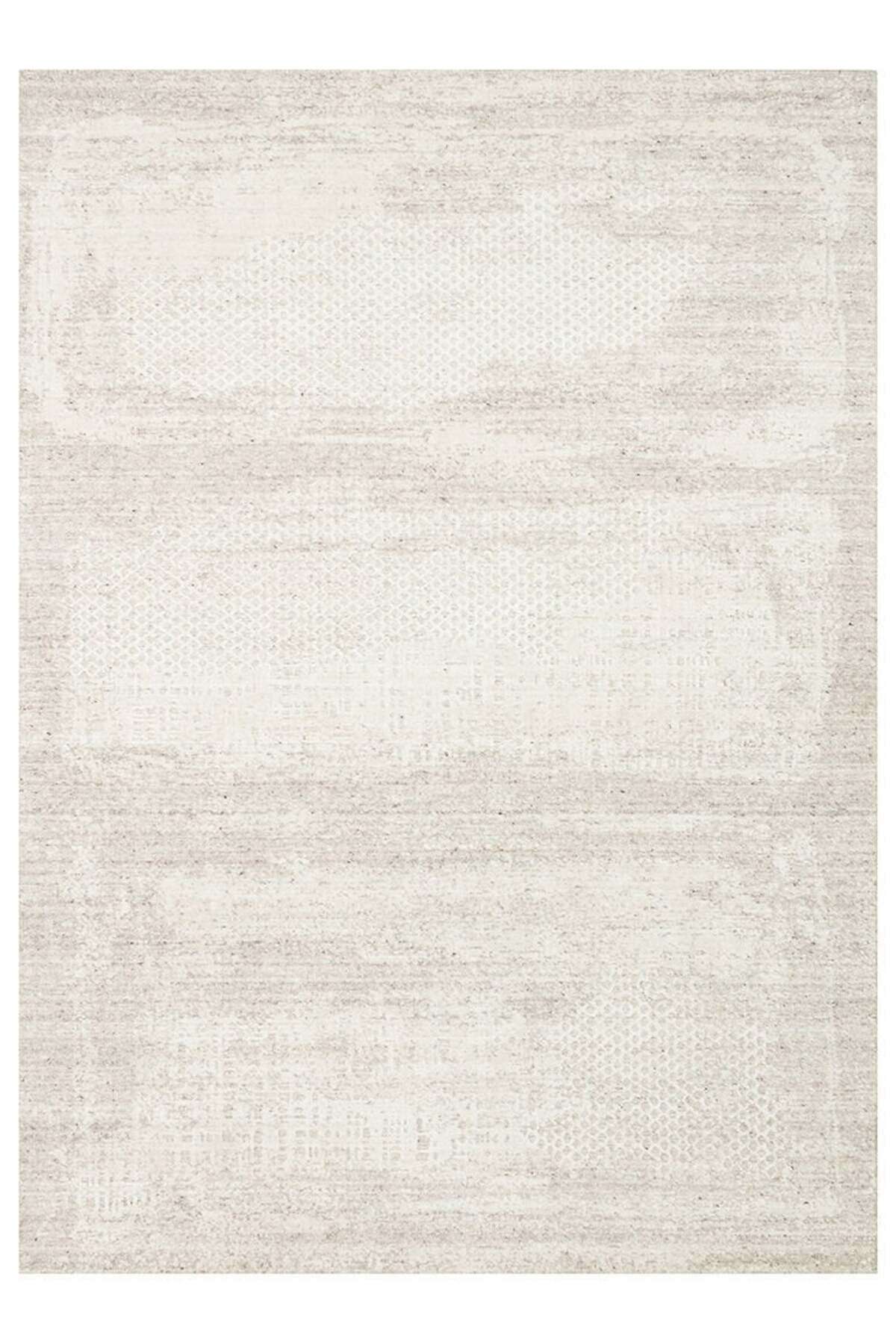 Vog Rug Arken Beige Hand-Woven Wool Viscose Cotton Rug Modern Scandinavian 3D Effect Luxury Living Room Rug - MALLTURK