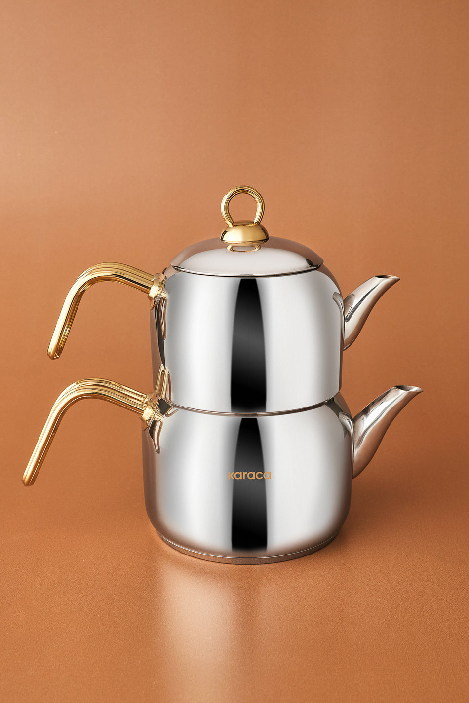 Karaca Urban Midi induction Base Teapot Set Gold - MALLTURK