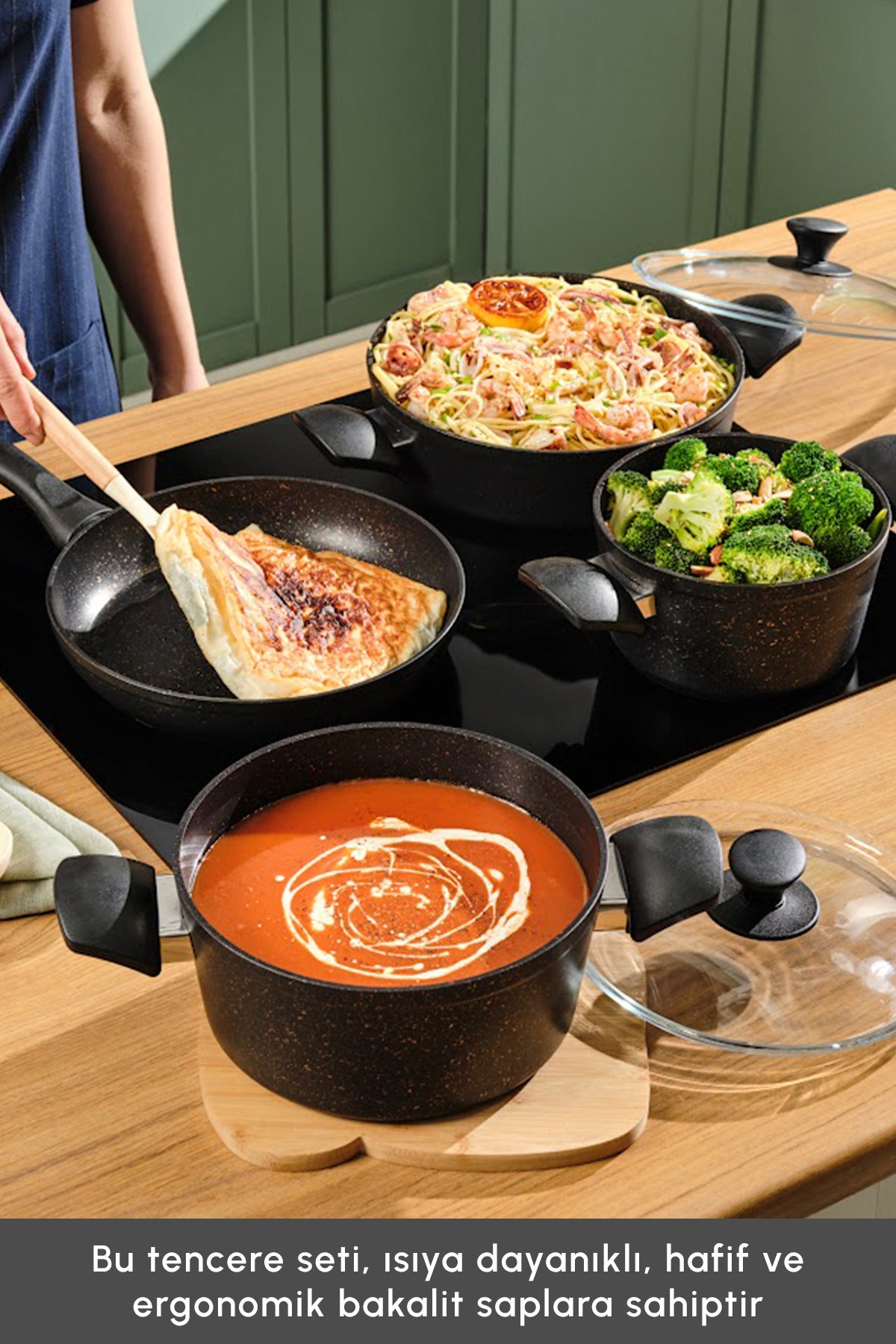 Karaca Biogranit Blackgold 7 Piece Cookware Set - MALLTURK