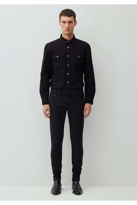 Mavi M0042487866 James Lux Black Anthracite Smoke Jean Pants Men's Denim Trousers BLACK - MALLTURK