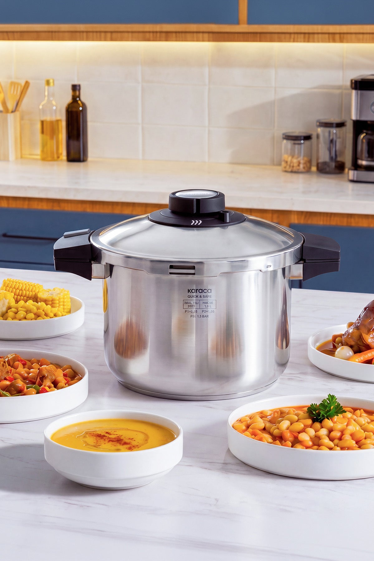 Karaca Quick And Safe induction Base Pressure Cooker 7 Liters - MALLTURK