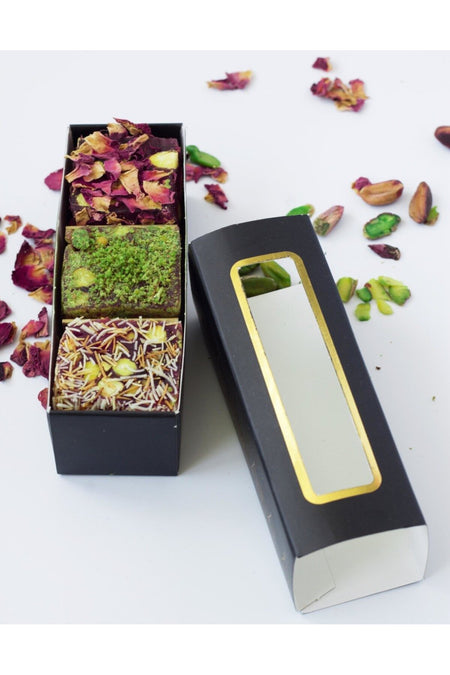 Cerez pazari 18 li Gift Box kutuda kral Turkish Delight 50g Assorted spesiyal Pistachio - MALLTURK