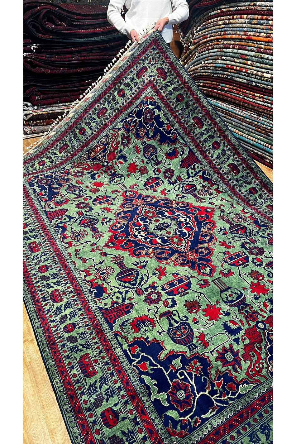 Turkmen Rug Hand-Woven Afghan Rug