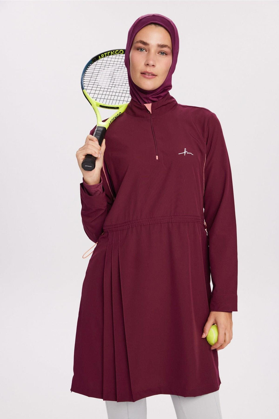Hasema Active H-Per Fit Purple Modest Tennis Top ACT-43
