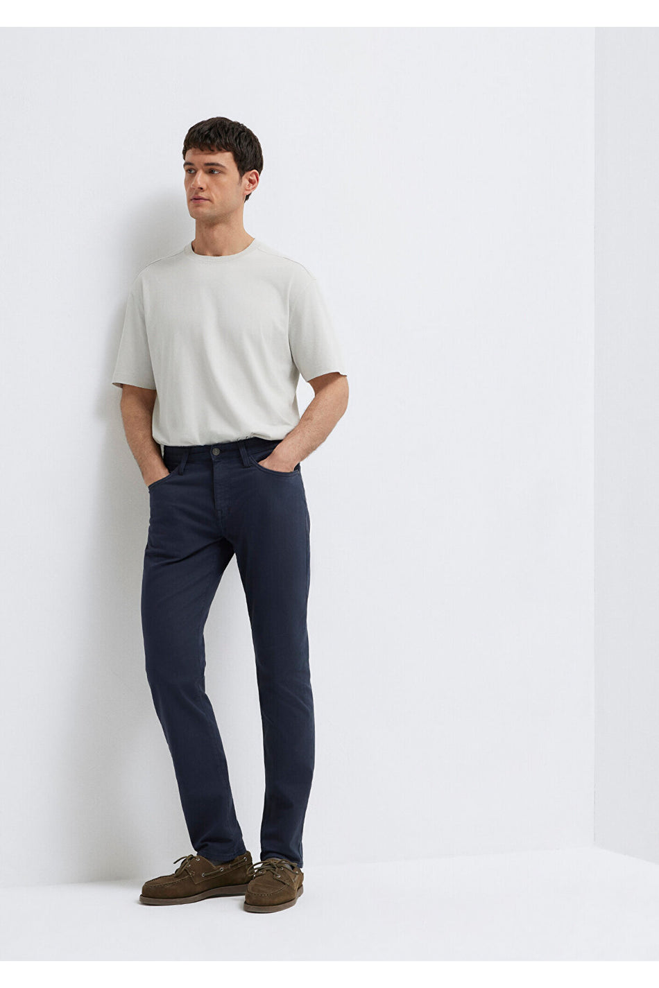 Mavi Marcus Black Navy Gabardine Trousers 00351A2793 - MALLTURK