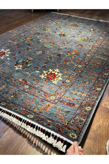 Wool Hand-Woven Afghan Rug