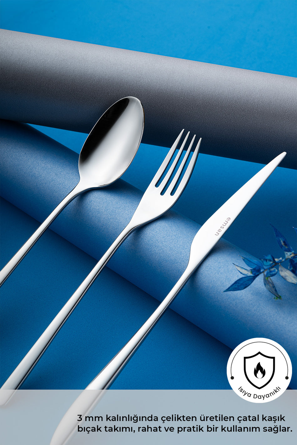 Emsan bello 18 Piece 6 Place Setting Flatware Set - MALLTURK