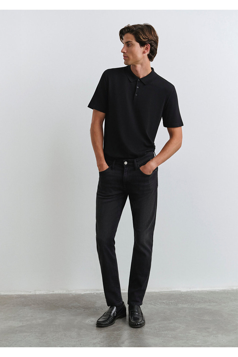 Mavi Lux Black Anthracite Smoke Jeans 0042286544 - MALLTURK