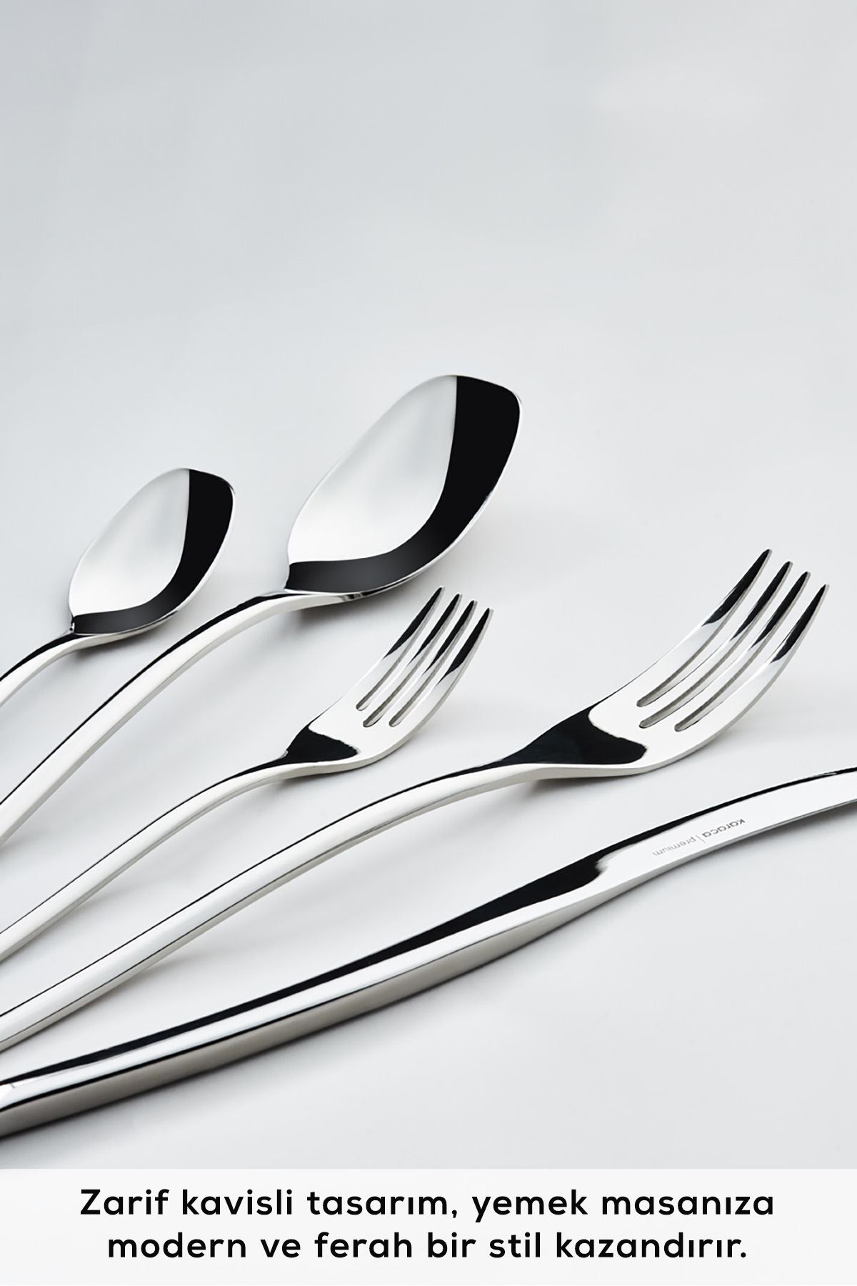 Karaca dora 316 Steel 84 Piece 12 Place Setting premium Flatware Set Boxed - MALLTURK