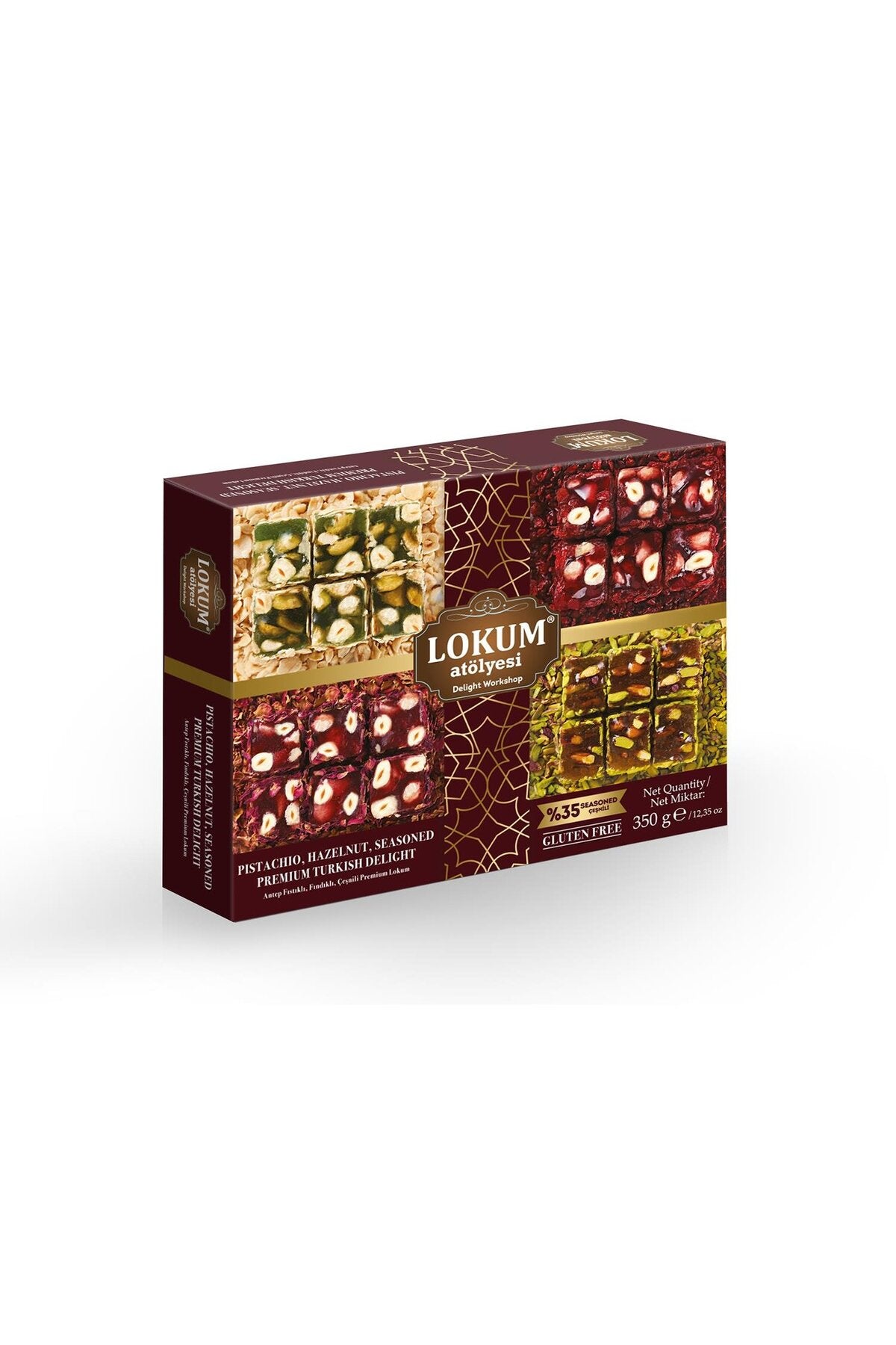 Lokum Atolyesi Pistachio Hazelnut cesnili premium Turkish Delight 350g
