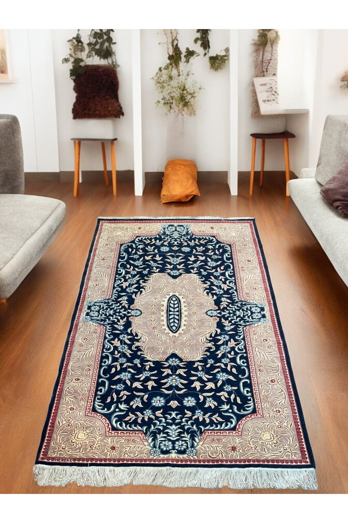 SIRVAN Rug Hand-Woven Hereke Rug - 161x250 - MALLTURK