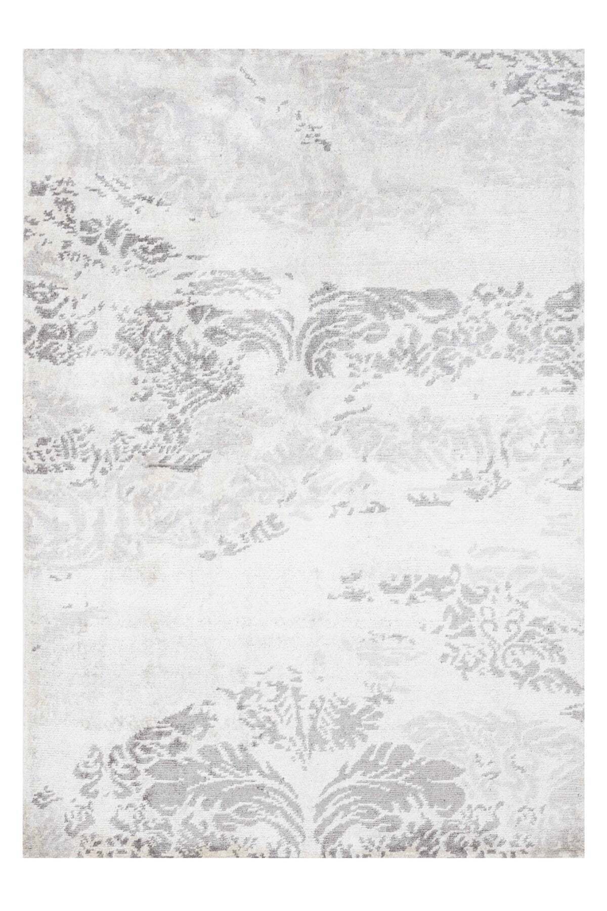 Naar Hali Nepal 3500 Grey Handwoven Thick Bamboo Carpet 120x180 - MALLTURK