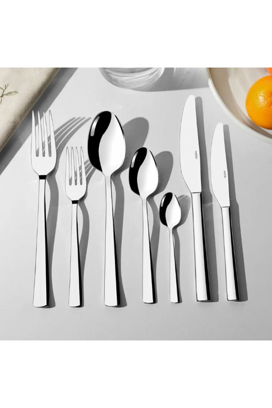 Nehir deniz Plain Model 89 prc Flatware Set Boxed - MALLTURK