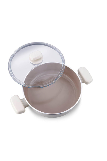 KORKMAZ Ornella Sera 7 Piece Vanilya Cookware Set