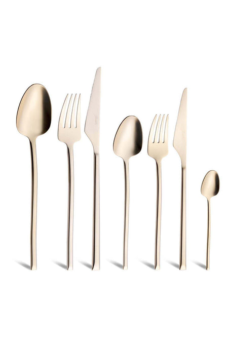 Jumbo 5500 84 Piece 12 Place Setting Flatware Set mat sampanya - MALLTURK