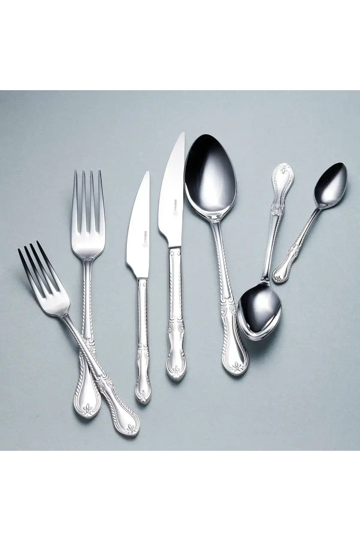 KORKMAZ hanedan Flatware Set 84 Piece a2562 - MALLTURK