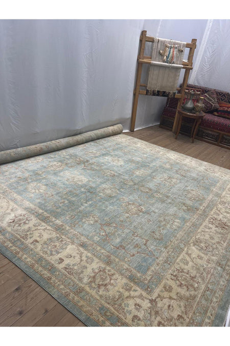 SIRVAN Rug Hand-Woven AFGAN Usak Rug - 272 x 360 - MALLTURK