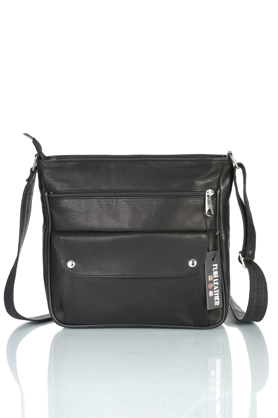 Fubileather Genuine Leather Black Women's Bag Black
