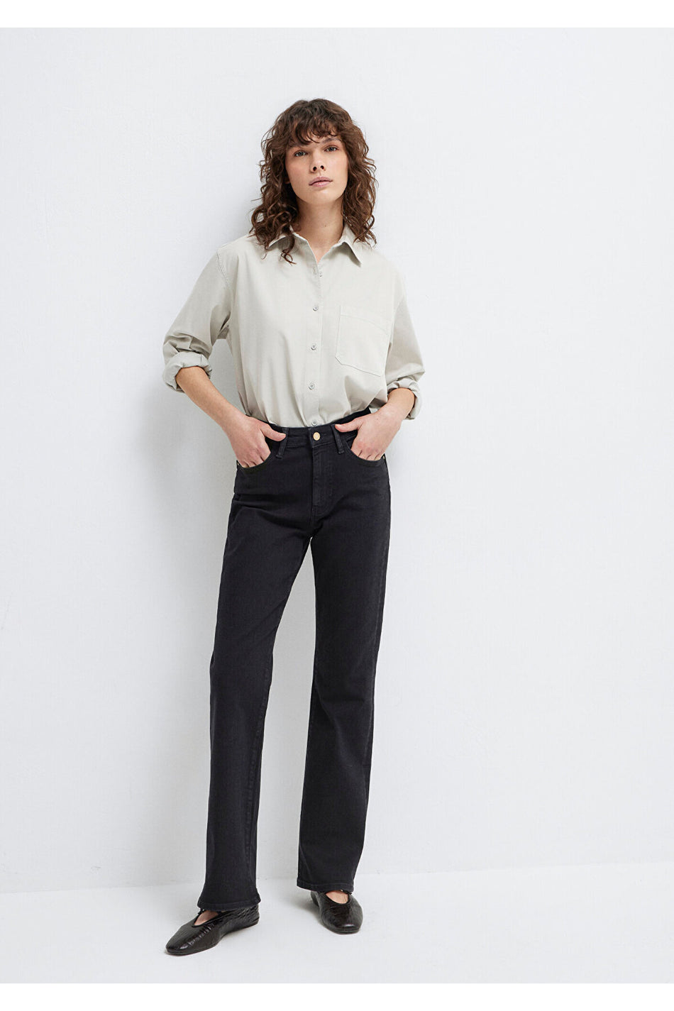 Mavi Bliss Gold Premium Grey Smoke Jeans 101437-90855 - MALLTURK